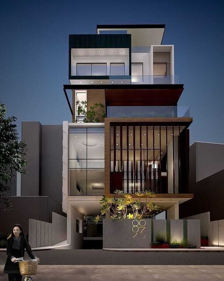 طراحی نمای مدرن برای ویلا